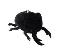 Scarab Plush Keychain - Miniature Doll, Rhino Toy, Plush Animal Model Soft PP Cotton, Decorative Pendant Accessory Ornament, Black, Please refer to the description, Please refer to