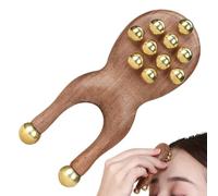 Scarab Tool & Eye Massage Roller, Relief Products for Jaw, Jawline, Facial & Reflexology Massage Tool, Sandalwood Facial & Eye Roller for Pressure Point Mass-Age