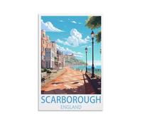 Scarborough England Vintage Travel Poster Canvas Art Poster And Wall Art Picture Print Bedroom Decor 40x50cm