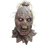 SCAREBORN SCARECROW LATEX HALLOWEEN HORROR HEAD & NECK MASK