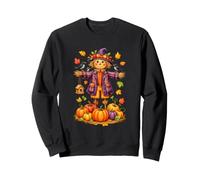 Scarecrow Autumn Harvest Fall Season Pumpkin Thanksgiving Sweatshirt