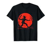 Scarecrow Baseball Under Moon T-Shirt