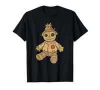 Scarecrow Halloween Spooky Fall Autumn Pumpkin Patch Stitch T-Shirt