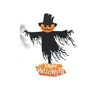 Scarecrow happy halloween gift: happy halloween gift lined notebook journal diary gift, 110 blank pages , 69 inches , matte finish cover.