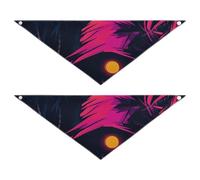 Scarecrow Skull Happy Halloween Dog Grooming Bandanas Bulk Adjustable Dog Breed Bib Cute Pet Accessories for Dogs Cats 2 Pack