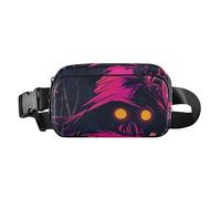 Scarecrow Skull Happy Halloween Fashionable Crossbody Bag Waist Packs for Men Women Waterproof Crossbody Passport Bag with Adjustable Strap for Workout Running Hiking, Scarecrow Skull Happy Halloween,
