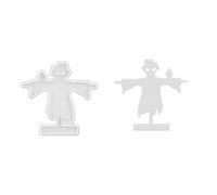 Scarecrows Bat Candlestick Silicone Molds Ornament Plasters Halloween Holder for Table Decoration Pumpkins Candlestick Silicone