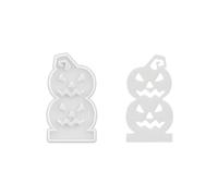 Scarecrows Bat Candlestick Silicone Molds Ornament Plasters Halloween Holder Moulds for Table Decoration Halloween Holder Bat Candlestick Silicone Plasters Moulds