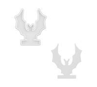 Scarecrows Bat Candlestick Silicone Molds Ornament Plasters Halloween Holder Moulds for Table Decoration Silicone Halloween Holder Bat Scarecrows Candlestick