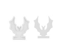 Scarecrows Bat Candlestick Silicone Molds Ornament Plasters Molds Halloween Holder Moulds for Table Decoration Silicone Halloween Holder Bat Scarecrows Candlestick