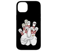 Scared Bowling Pins Funny Bowler Afraid Cartoon With Bandage Case for iPhone 14 Plus