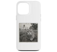 SCARED CAT HIDING FROM BROACHING ALIENS sci fi space lover Case for iPhone 13 Pro Max