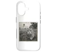 SCARED CAT HIDING FROM BROACHING ALIENS sci fi space lover Case for iPhone 17
