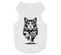 'Scared Cat Running' Pet Dog/Cat T-Shirt (PT00149711)