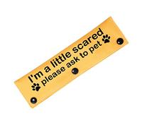 Scared Dogs Leash I'm a Little Scared Please Ask to Pet Dog Leash Wrap Anxious Dogs Gift (I'm a Little S-cared-D)