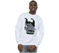 Scared Jump Sweatshirt Scooby Doo White L