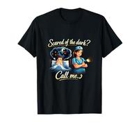 Scared of The Dark Call Me Nurse Night Shift Graphic T-Shirt