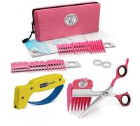 Scaredy Cut Silent Pet Clipper in Pink with a Scissor Sharpener