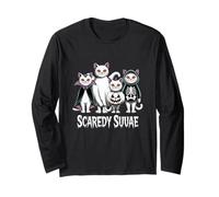 Scaredy Suvae Halloween Cats Long Sleeve T-Shirt
