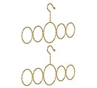 Scarf and Shawl Display Rack Sturdy Metal Construction Quick Setups Ideal for Fashion Enthusiasts Rotating Scarf and Tie Rack Holder