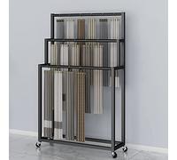 Scarf Display Rack, Metal Free Standing with Wheels for Easy Mobility and Storage, Ideal for Retail or Home Use