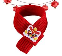 Scarf for Dogs, Year of the Snake Scarf for Dogs, Fashionable New Year Cat Scarf, Red Knitted Warm Scarf for Pets, Winter Holiday Pet Scarf for Dogs and Cats, Cozy Winter Pet Accessory for Cold Weathe