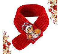 Scarf for Dogs, Year of the Snake Scarf for Dogs, Fashionable New Year Cat Scarf, Red Knitted Warm Scarf for Pets, Winter Holiday Pet Scarf for Dogs and Cats, Cozy Winter Pet Accessory for Cold Weathe
