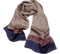 Scarf for Men,Mulberry Silk Scarf,Trendy Geometric Pattern Neckerchief Dual-Layer Scarf for Cold Days, Business, Photos, Gifts for Men/10x63