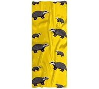 Scarf for Women Lightweight Spring Fall Winter Scarves Shawl Wraps Cute Honey Badger Yellow Pattern