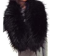 Scarf For Women Uk Faux Fur Jacket Women'S Faux Fur Collar Fluffy Fake Fur Scarf Wrap Winter Neck Warm Fur Trim For Coat Jacket Parka Hood Replacement Gifts For Women