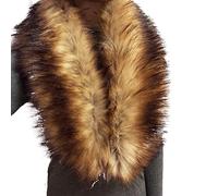Scarf For Women Uk Faux Fur Jacket Women'S Faux Fur Collar Fluffy Fake Fur Scarf Wrap Winter Neck Warm Fur Trim For Coat Jacket Parka Hood Replacement Gifts For Women