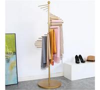 Scarf Holder Display Stand, Freestanding Hanger Organizer Rack with Space-Saving Shelves and Hanging Bar for Shawls, Hijabs and Belts - Versatile Accessory Storage Solution