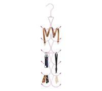 Scarf Organizer Hook, 360 Degree Rotating Storage Rack System, Hijab Shawl Holder Unit, Multi Layer Closet Accessory Rack, for Wardrobe Bedroom Living Room Dorm Apartment Belt Tie Purse Use