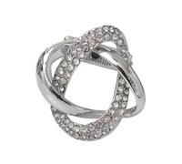 Scarf Ring for Women Jewelry for Ladies Metal Wrap Holder Shawl Clip Fashion Silver 3.5 cm