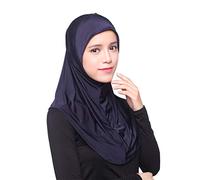 Scarf Women Ice Silk Muslim Headscarf Head Wrap Floral Islamic Arab Instant Hijabs One Piece Prayer Scarves Lace Beanies Turban Uv Protection Bandana Hat For Women