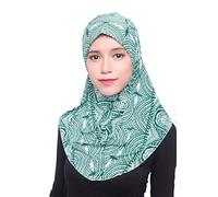 Scarf Women Ice Silk Muslim Headscarf Head Wrap Floral Islamic Arab Instant Hijabs One Piece Prayer Scarves Lace Beanies Turban Uv Protection Bandana Hat For Women