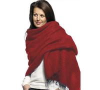 Scarf / Wrap - Red / Yellow - 100% Fair Trade Yak Cotton Shawl