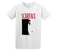 Scarface Casual Round Neck T Shirt White 3XL
