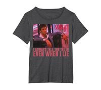 Scarface I Always Tell The Truth Even When I Lie T-Shirt, Women's Plus, Dark Heather Grey, 6X