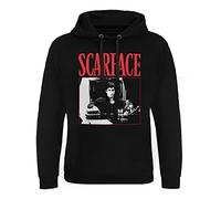 Scarface Officially Licensed Tony Montana - The Power Epic Hoodie (Black), Large