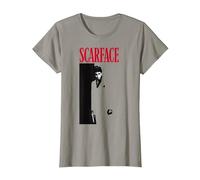 Scarface Original Movie Poster T-Shirt, Women, Slate Grey, Medium