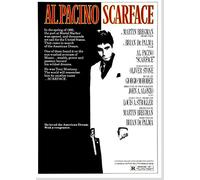 Scarface Poster Borderless Vibrant Premium Movie Poster Various Sizes (A1 Size 33.1 x 23.4 Inch / 841 x 594 mm)