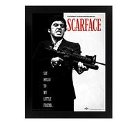 Scarface Say Hello to My Little Friend Framed Picture 30 x 40 cm