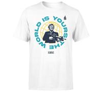 Scarface The World Is Yours Unisex T-Shirt - White | Size: 2XL Scarface White 2XL