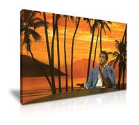 Scarface Tony Montana Icon Canvas Wall Art Picture Print 76 cm x 50 cm