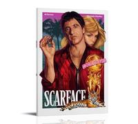 ScarfaceCanvas Posters for Bedroom Wall Art Decor Posters Prints Art Poster Print Painting Retro Home Wall Decor Picture Bedroom12x18inch(30x45cm) Frame-style