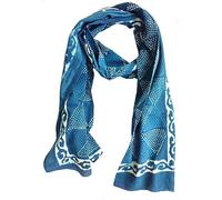 Scarfs for women 100% Pure cotton indian design hand block printed mini Scarfs for girls (70x20) inch, Scarfs-8, 70x20 Inch