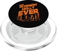 Scariest Holly Ever Halloween Apparel with Graveyard PopSockets PopGrip for MagSafe