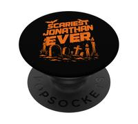 Scariest Jonathan Ever Halloween Apparel with Graveyard PopSockets Adhesive PopGrip
