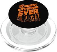 Scariest Katherine Ever Halloween Apparel with Graveyard PopSockets PopGrip for MagSafe